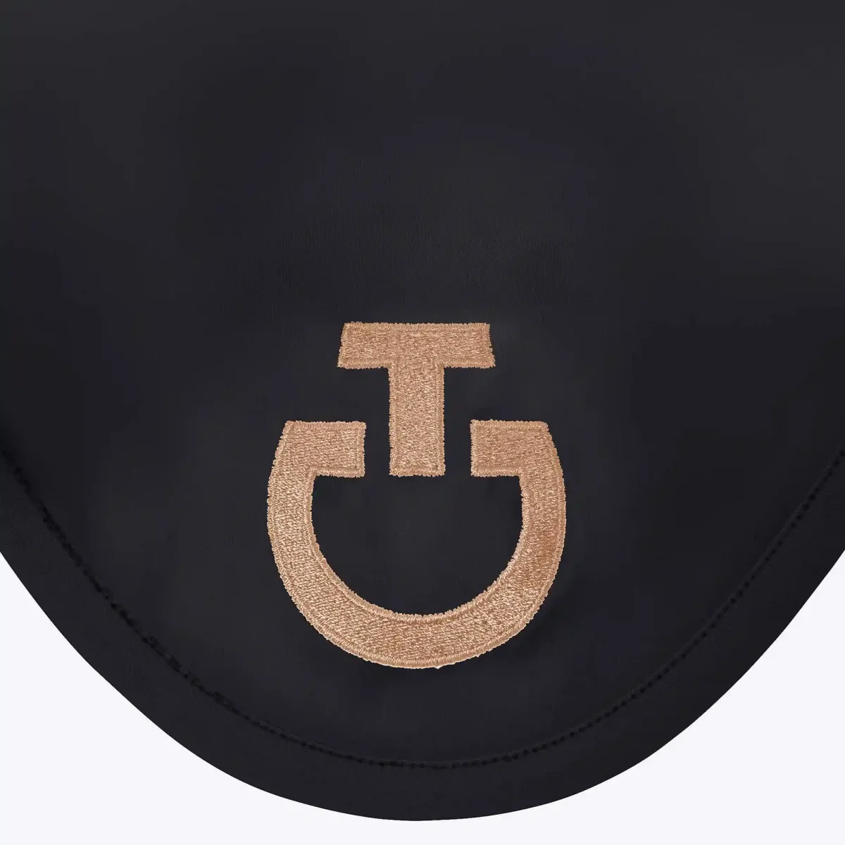 Cavalleria Toscana – Bonnet Light Weight Jersey Stripe FW25 – Noir Logo Toffee – Image 2