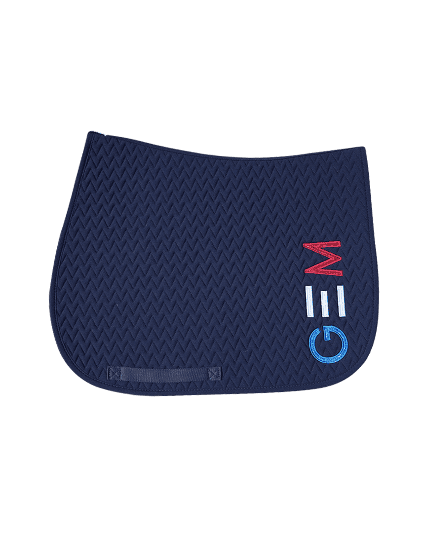 GEM Equitation – Tapis Ten Obstacle – Bleu/Blanc/Rouge – Image 2