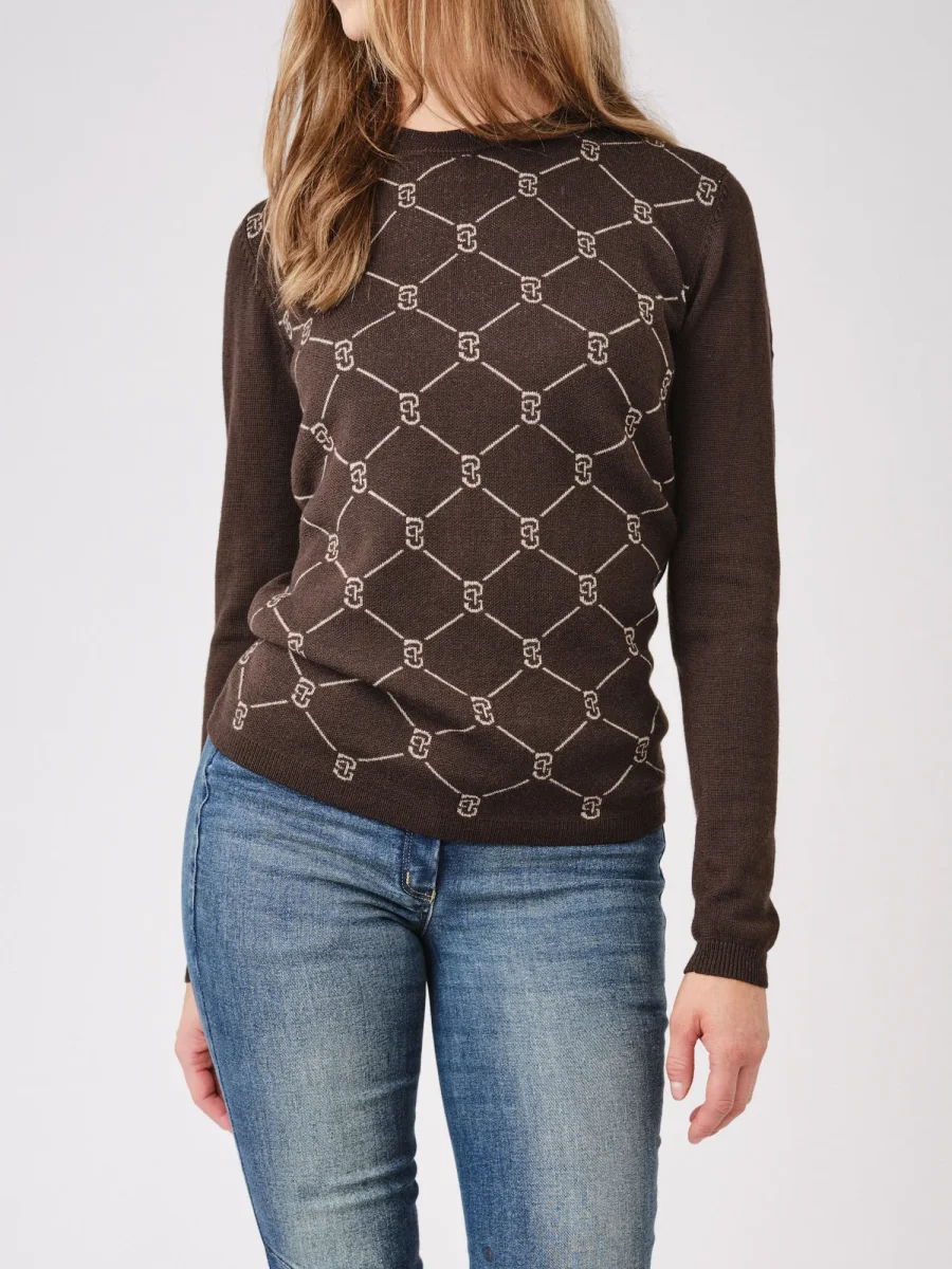 Ps of Sweden – Pull Linnea Knit – Brun