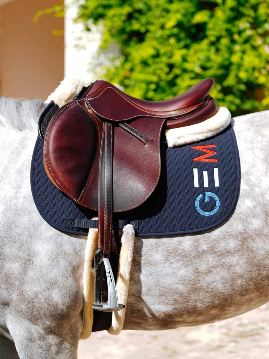 GEM Equitation – Tapis Ten Obstacle – Bleu/Blanc/Rouge – Image 4